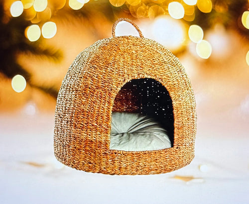 Lit pour animal domestique Home ESPRIT Naturel Fibre naturelle